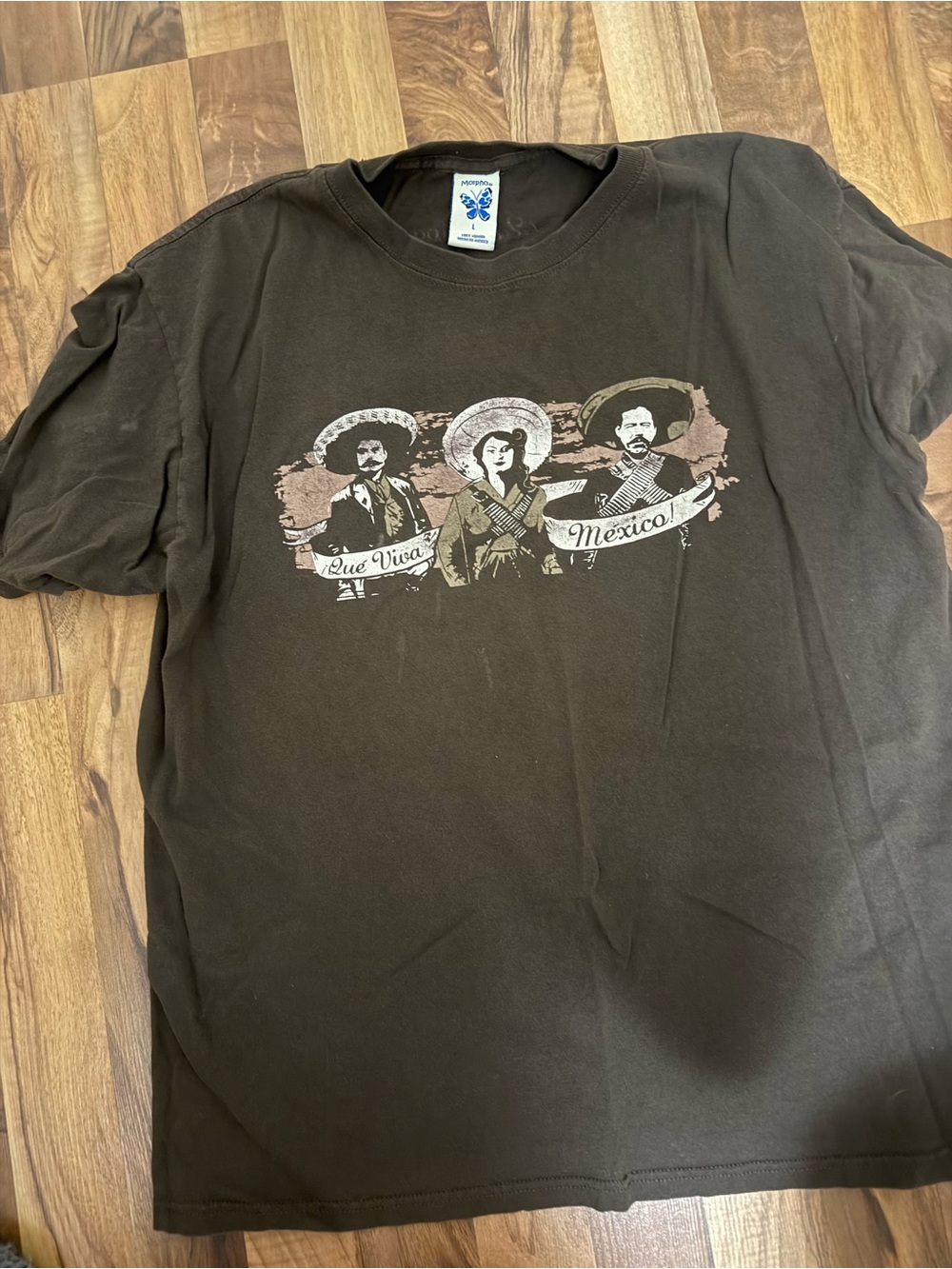 Unbranded Men's Brown Graphic Tee - Mexico Design